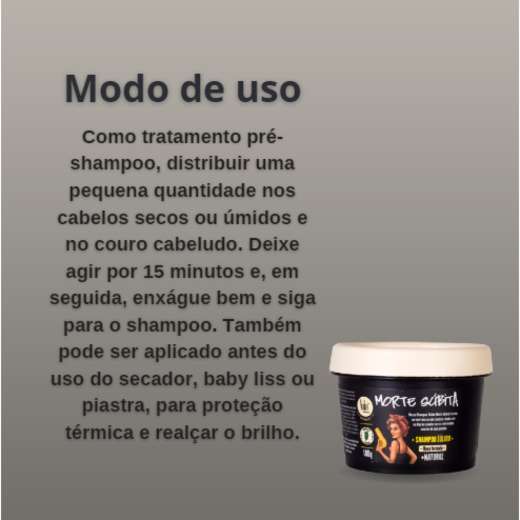 Shampoo Lola Morte Subita Solido 100g