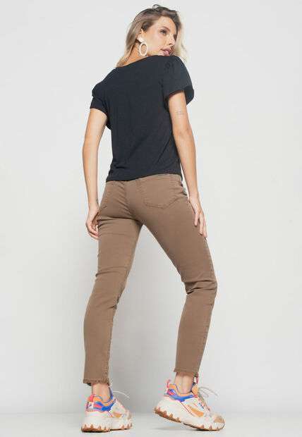 Blusa  Princesa Com Detalhe Assimétrico Malha Preta