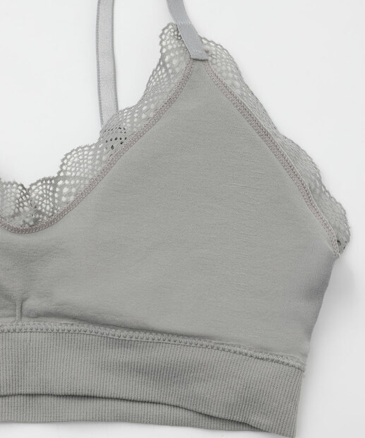 Sutiã Top Bojo Removível Textura Marisa Azul