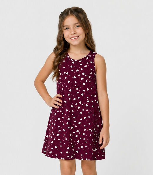 Image_Vestido Infantil Feminino Estampado Select Vermelho