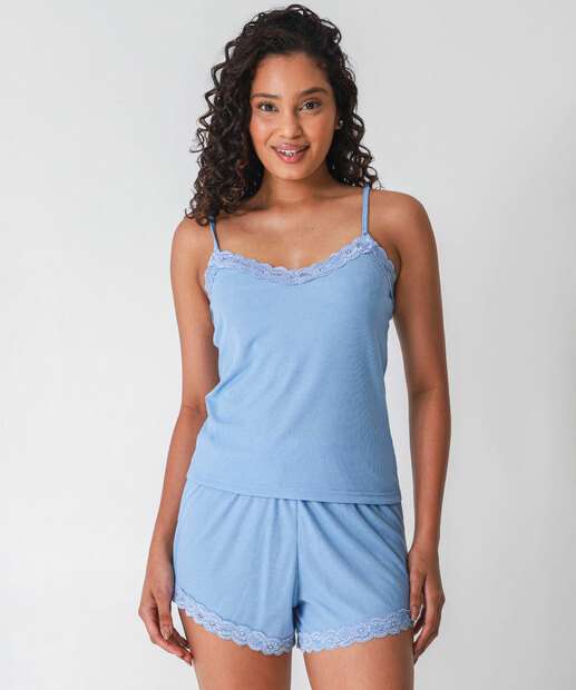 Image_Baby Doll Canelado Recorte Renda Marisa Azul