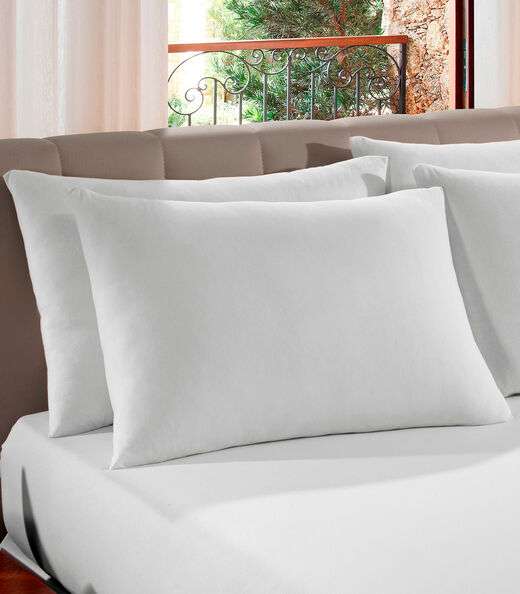 Kit 4 Fronhas em Malha Lisa Vivaldi Branco