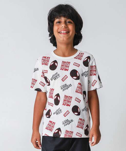 Image_Camiseta Juvenil Homem Aranha Tam 10 a 16 Off White