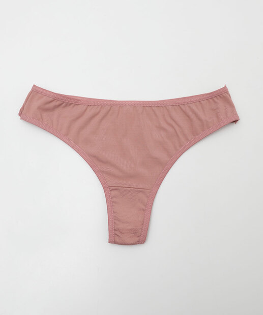 Kit 2 Calcinhas Fio Dental Microfibra Marisa Rosa