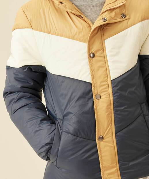 Jaqueta Juvenil Puffer Capuz MR Tam 10 a 16