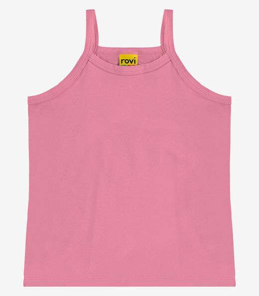 Regata De Alça Infantil Feminina Rovi Kids Rosa