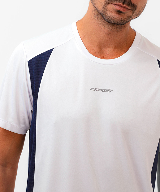 Camiseta Masculina Fitness Recorte MR Branco