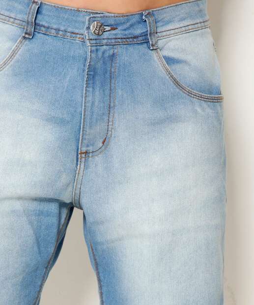 Bermuda Masculina Jeans Bolsos 