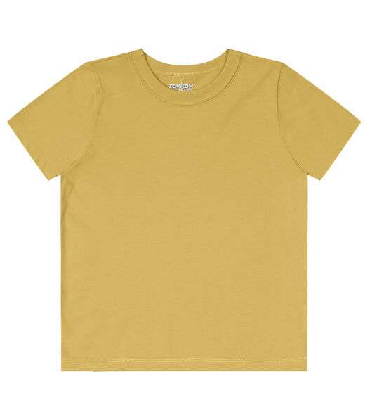 Camiseta Infantil Masculina Básica Rovitex Kids Amarelo