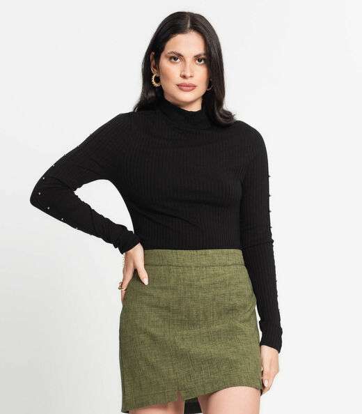 Blusa Feminina Canelada Select Preto