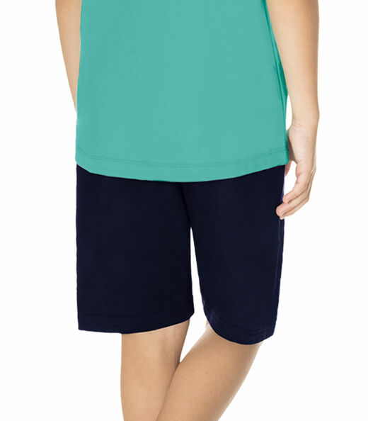 Bermuda Básica Infantil Masculina Rovitex Kids Azul