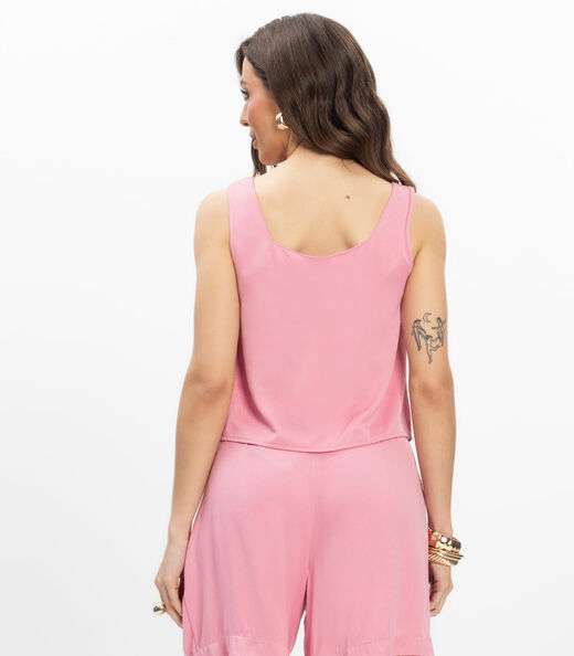 Regata Viscose Double Feminina Endless Rosa
