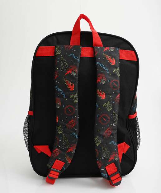 Mochila Infantil Escolar Estampa Carro Clio Style Preto