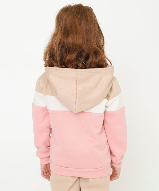 Conjunto Infantil Moletom Bordado Marisa Tam 4 a 10 Rosa