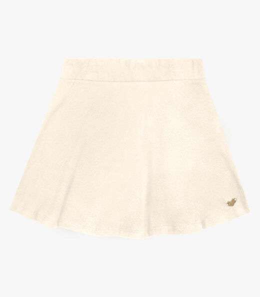 Saia Infantil Feminina Trick Nick Bege