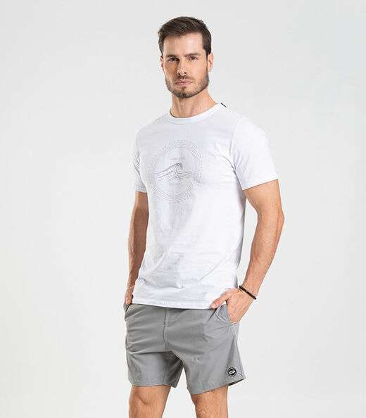 Image_Bermuda Masculina De Microfibra Sarjada Long Bong Cinza