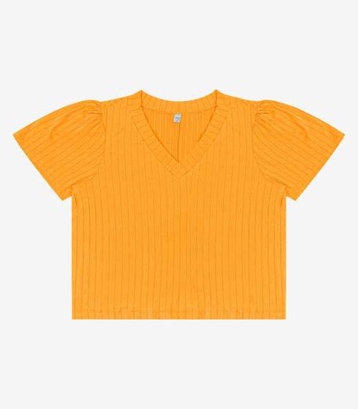 Image_Blusa Canelada Plus Infinita Cor Amarelo