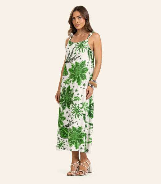 Image_Vestido Midi Feminino Endless em Viscotorcion Verde