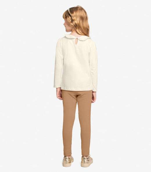 Conjunto Infantil Blusa Com Legging Trick Nick Bege