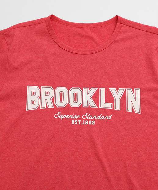 Camiseta Masculina Estampa Frontal Manga Curta 