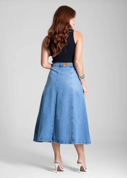 Saia Jeans Sawary Midi - 281981