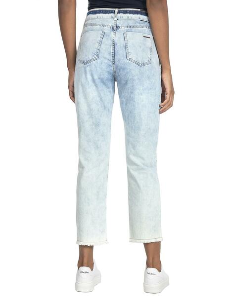 Calça Feminina Moon Cinto Jeans Claro Polo Wear