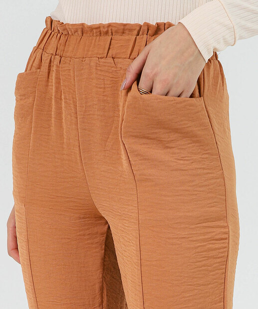 Calça Feminina Clochard Bolso Marisa Marrom