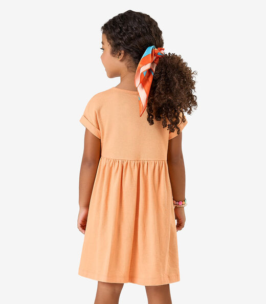 Vestido Malhão Fruit Rovi Kids Laranja
