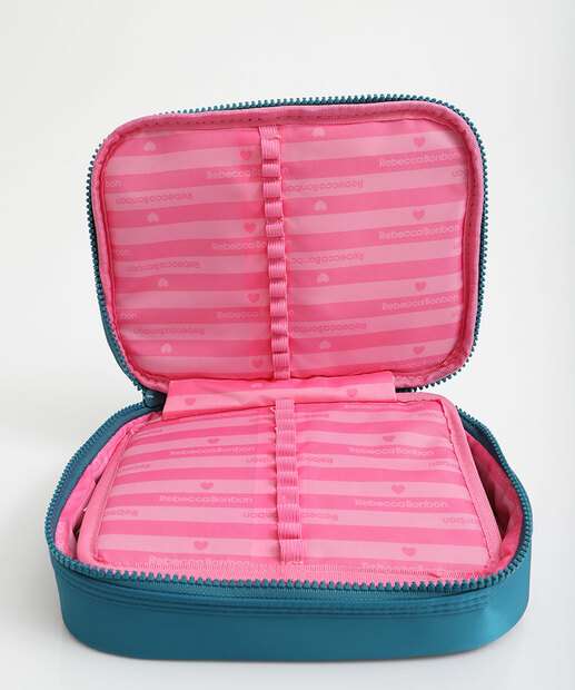 Estojo Escolar Infantil Rebecca Bonbom RB27423 Azul