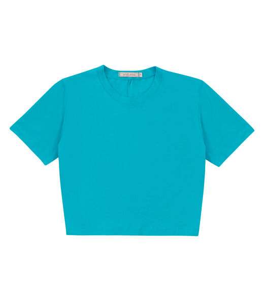 Blusa Feminina Em Cotton Leve Endless Azul