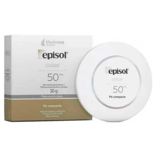 Image_Kit com 2 Unidades de Protetor Solar Episol Color FPS50 Pó Compacto Pele Extra C