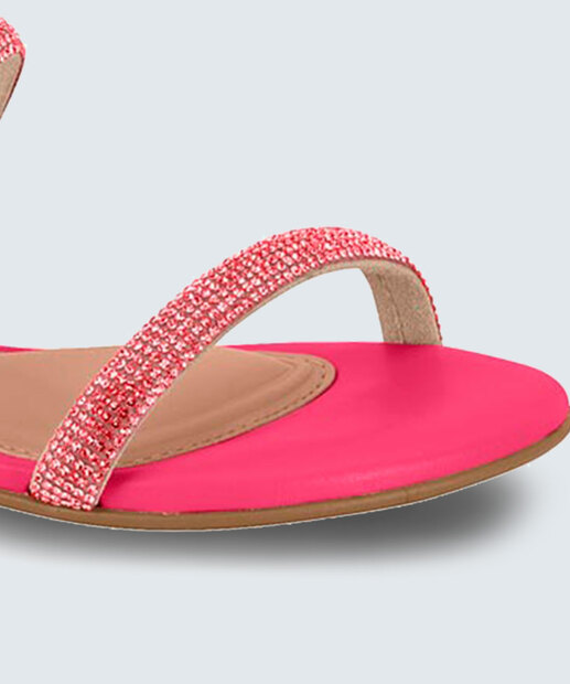Rasteirinha Feminina Tiras Strass Beira Rio