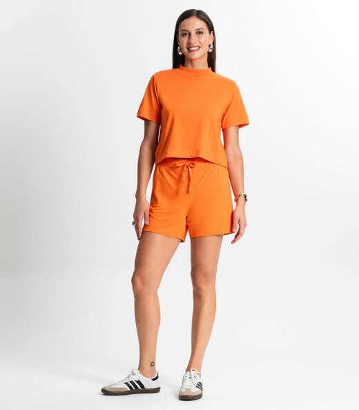 Camiseta Feminina Rovitex Laranja