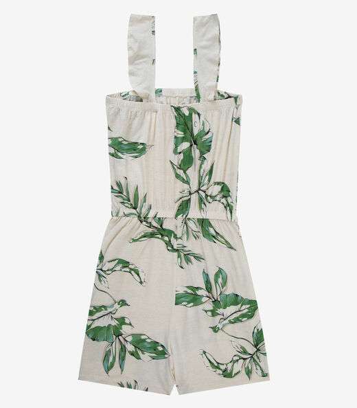 Macaquinho Feminino Curto Infinita Cor Bege