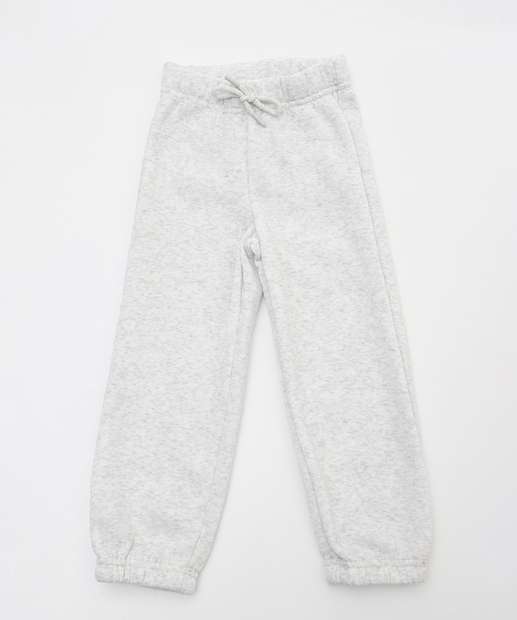 Conjunto Infantil Moletom Bordado Marisa Tam 1 a 3 Cinza