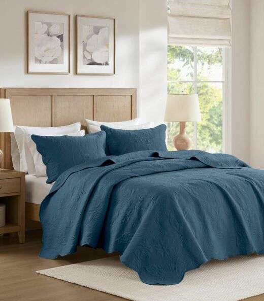 Image_Jogo De Colcha Solteiro Milão 150 Fios Corttex Azul