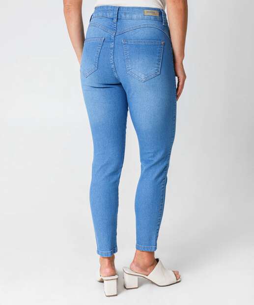 Calça Jeans Cigarrete Feminina Biotipo Azul