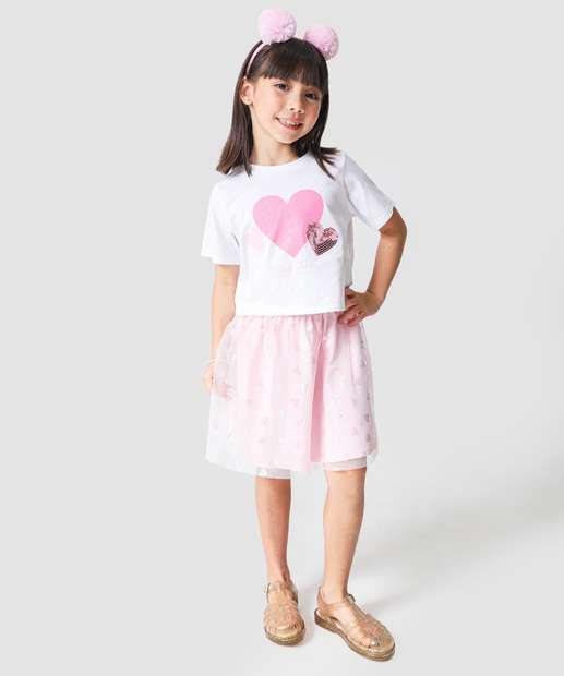 Image_Conjunto Infantil Coração Tule Marisa Tam 4 a 10 Off White