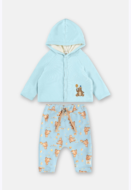 Conjunto Bebê Cardigan Calça Up Baby