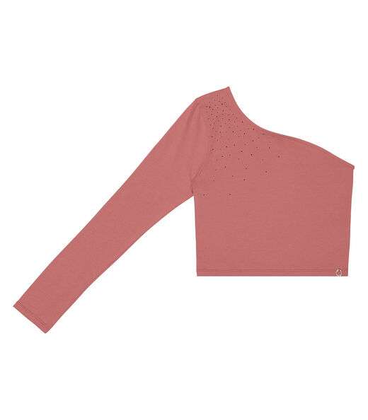 Blusa Juvenil Feminina Um Ombro Só Minty Rosa