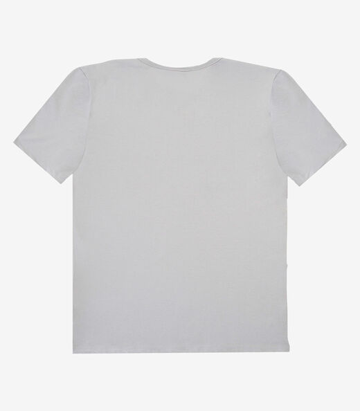 Kit Camiseta Adulto Masculino Meia Malha Rovitex Bege