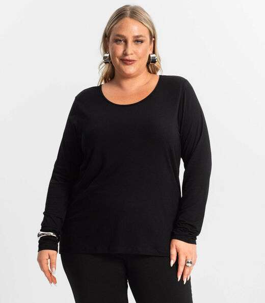 Image_Blusa Manga Longa Viscotorcion Secret Glam Preto