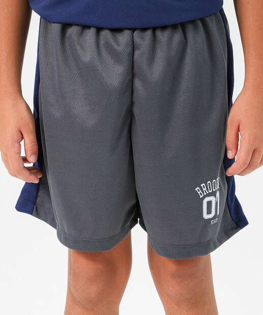 Bermuda Juvenil Esportiva Marisa Cinza Tam 10 a 16