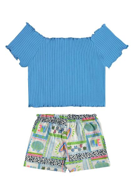 Conjunto Blusa Short Estampado Bee Loop