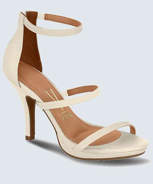 Sandália Salto Fino Feminina Tiras Vizzano 