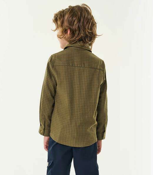 Camisa Infantil Masculina Manga Longa Trick Nick Verde