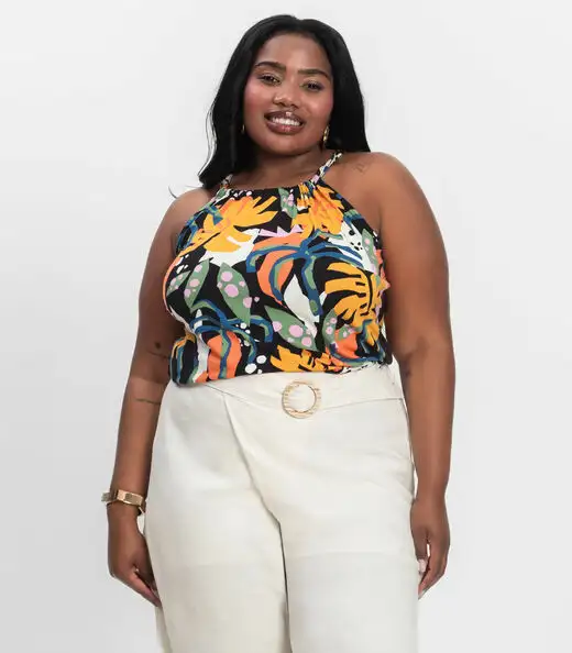 Image_Blusa de Alça Plus Size Infinita Cor Azul