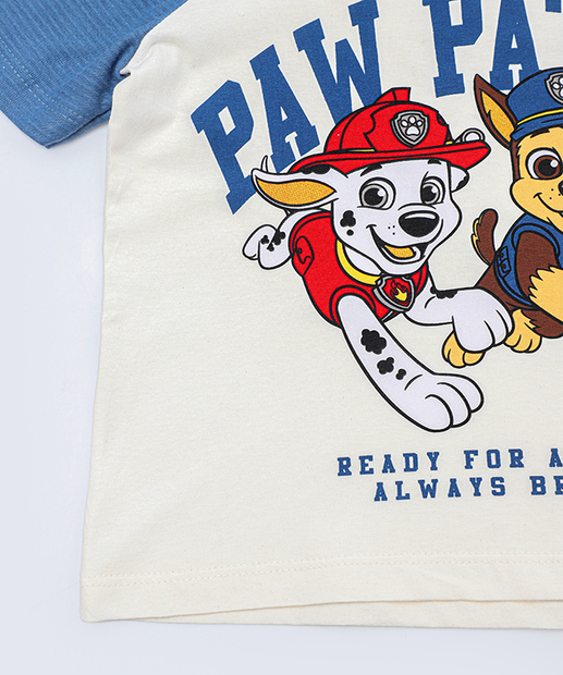 Camiseta Infantil Menino Patrulha Canina Tam 1 a 3