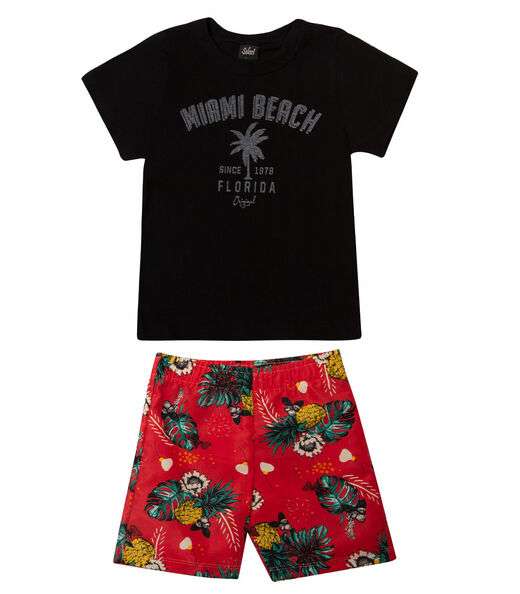 Conjunto Infantil Rovitex Kids Preto