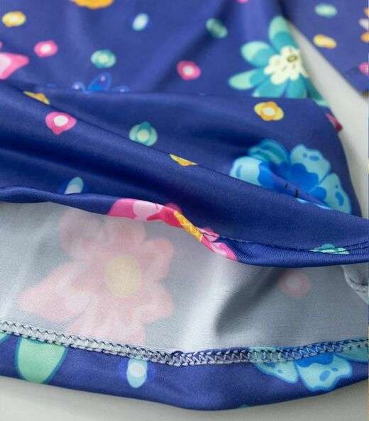 Vestido Infantil Manga Longa Em Suplex Laluna Azul